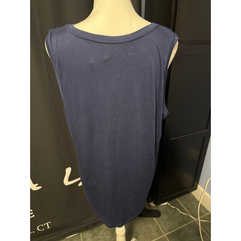 International Concepts Navy Blue Studded Tank Top XXL - Picture 4 of 5
